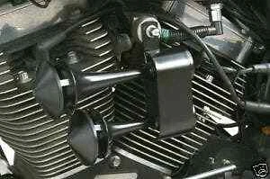 Rivco Black 128dB Dual Air Horn for Harley Davidson Softail Touring Dyna XL - Изображение 1 из 1