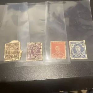 KG VI stamps Set Of Four Colours Pre Decimal Rare Set - Bild 1 von 8