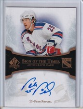 2007-08 SP Authentic Sign of the Times #STPP Petr Prucha AUTO - New York Rangers