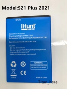 4000mAH 15.2WH S21 Plus 2021 Battery For iHunt Strong battery - Photo 1 sur 2