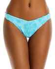 Nwt Frankies Bikinis Blue Isle Enzo Textured Terry Swim Bikini Bottom Medium