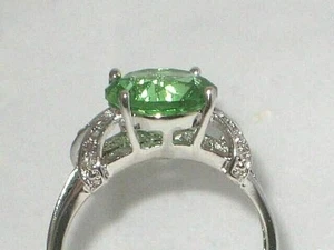 Sterling Silver Peridot Ring - Picture 1 of 5