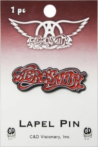 Aerosmith rot weiß Logo Band Rock Roll Musik Abzeichen Button Revers Emaille Pin - Bild 1 von 3