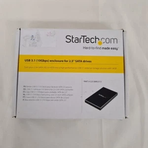 Startech.com S251BMU313 USB 3.1 10 Gbps Gen 2 External Hard Drive Enclosure - Picture 1 of 2