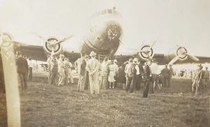 1940 Airplanes Aircraft Airport Crowds of People Aviation Original Photo P13e2 - Picture 1 of 15