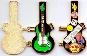 2011 HARD ROCK CAFE COSTA MAYA GRAND OPENING HINGED GUITAR CASE LE PIN - Picture 1 of 4