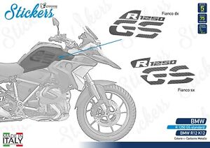 Stickers Side Tank Motorcycle BMW R 1250 GS LC Standard Carbon Metal R12 K12