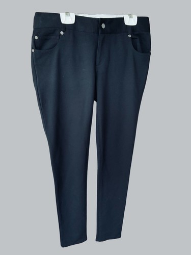 PANTALONI LUNGHI TORY BURCH DONNA DESIGNER NERI CON CERNIERA ANTERIORE DESIGN A 5 TASCHE OTTIME CONDIZIONI XS