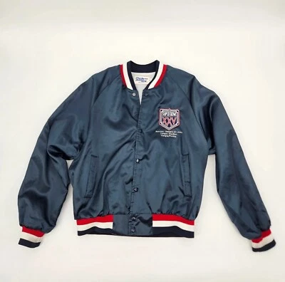 Chaqueta Vintage Chalk Line Super Bowl XXV 1991 Para Hombre Talla Grande Tampa Stadium De Colección Foto 1 de 4