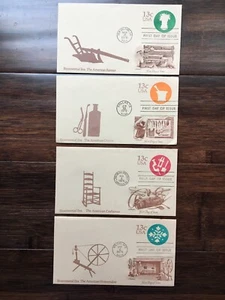 First Day Cover 4 Envelopes 1976 Doctor Craftsman Farmer Homemaker 13c US - Picture 1 of 3