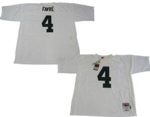 New-Minor-Flaw 2001 Brett Favre #4 Packers Mens Size 4XL Mitchell & Ness Jersey