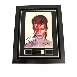 DAVID BOWIE SIGNED FRAMED FILM CELLS ORIGINAL MUSIC MEMORABILIA ZIGGY STARDUST - Picture 1 of 6