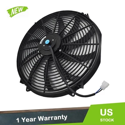 16 英寸电散热器风扇恒温器套件适用于 Kenworth W900 1981 - 2013 — 第 1/4 张图片