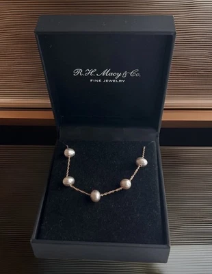 Brazalete estación perlas cultivadas de agua dulce EFFY (5-1/2-6 mm) en oro rosa de 14 k Foto 1 de 4