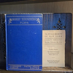 1912 August Strindberg Plays Vol. II + 1916 Easter NY Theatre Program - Picture 1 of 10