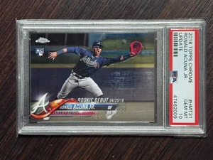 2018 Topps Chrome Update - Rookie Debut Ronald Acuña Jr. #HMT31 (RC) - Picture 1 of 2