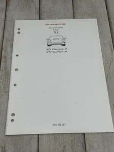 1993 Porsche 911 Carrera 2 & 4 Service Information Technik Manual WKD 498 121 - Bild 1 von 3