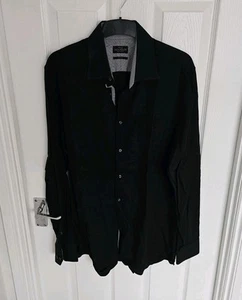 Men's Black Next Signature Slim Fit Shirt UK Neck Size 17 - Picture 1 of 7