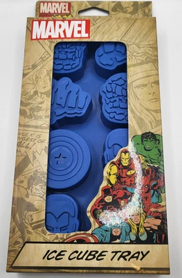 Marvel Comics Heroes Silicone Ice Cube Tray Mold - Iron Man Hulk Captain America - Image 1 of 2