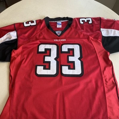 Camiseta deportiva cosida Michael Turner 33 Atlanta Falcons Reebok OnField equipamiento NFL talla 54 Foto 1 de 4