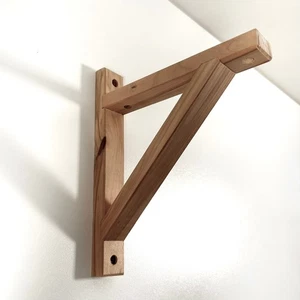 IKEA, EKBY VALTER, Natural Wood Shelf Brackets, 3x Pairs, 22 x 18 x 3 cm - Picture 1 of 8