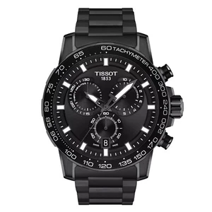 TISSOT Supersport Chrono 45.5 mm Black PVD Swiss Quartz Watch T125.617.33.051.00 - Picture 1 of 5