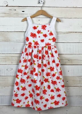 Girls SOPHIE DESS Sz 6y Sleeveless Floral Dress Pink White Spring Dressy - Imagem 1 de 4