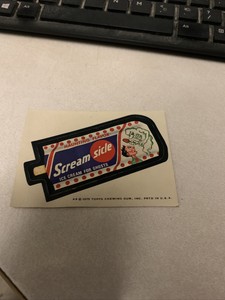 1975 Topps Wacky Packages Series 13 Scream Sicle Tan Back