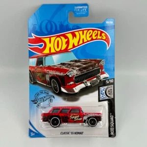 Hot Wheels Rod Squad Classic '55 Nomad Red White Rim #183/250 #5/10 2017 - Picture 1 of 8