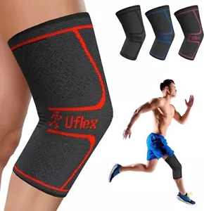 UFlex Knee Compression Sleeve Support for Women & Men, New In Package - Picture 1 of 8