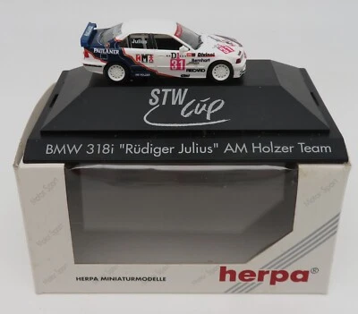 Herpa HO 1/87 BMW 318i STW Cup Rüdiger Julius at Holzer Team #31 #036641 Caja Foto 1 de 4