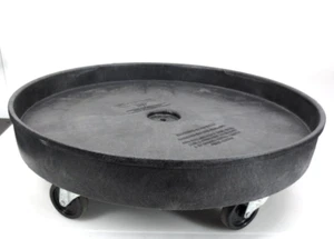 Rubbermaid 2650 Contenedor Bruto Comercial Universal Tambor Dolly 500lb Tapa. Negro - Imagen 1 de 6