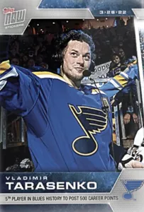 2021-22 Topps Now NHL Sticker St Louis Blues Vladimir Tarasenko #363 500 Punkte - Bild 1 von 1