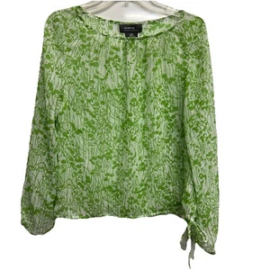 Sheer Green Floral George Designs By Mark Eisen  - Picture 1 of 5