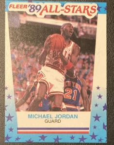 Michael Jordan 1989-1990 89 Fleer All-Star Sticker Card #3 (610) - Picture 1 of 2