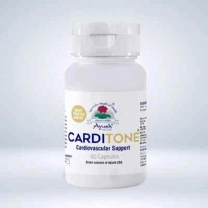 Carditone Ayush Herbs 60 Kapseln zur Unterstützung von Herz-Kreislauf & Bluthochdruck - Bild 1 von 3