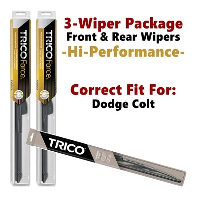 Wipers 3-pk Hi-Performance fits 1978-1979 Dodge Colt - 25150x2/30150 — 第 1/4 张图片
