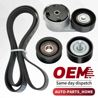 OE#5184617AD Drive Serpentine Belt Tensioner Idler Pulley Kit For Chrysler Dodge - Image 1 of 4