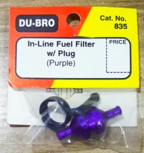 Dubro #835 In-Line Fuel Filter Purple Set for RC Aircraft Model - Picture 1 of 2