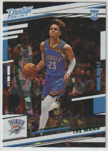 2021-22 Panini Chronicles #53 Tre Mann Prestige Green Cracked Ice RC - Bild 1 von 2