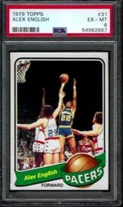 PSA 6 - 1979-80 Topps # 31 Alex English RC Indiana Pacers HOF - Picture 1 of 3
