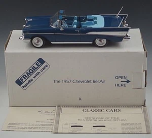 DANBURY MINT 1957 CHEVROLET BEL AIR MODEL 1:24 SCALE DIE CAST MIB - Picture 1 of 9
