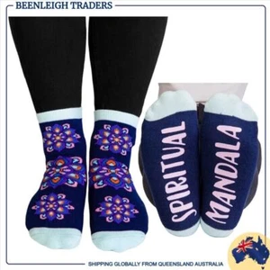 Unisex Socks SPIRITUAL BALANCE Feet Speak Anti Slip Soles Designed In Australia - Bild 1 von 10