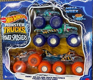 Hot Wheels Monster Trucks Power Smashers Big Rig And Truck Multipack New 1:64 - Picture 1 of 2