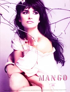 MANGO magazine AD #7 RARE 2007 OOP foreign PENELOPE CRUZ hot SEXY corner bended - Picture 1 of 1