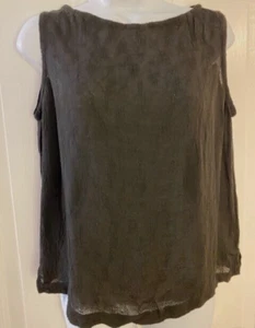 EILEEN FISHER strukturiertes Strick-Top-Shirt ärmellos Größe Small Vintage - Bild 1 von 6