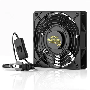 DIY Ventilation 120V Computer Cooling Fan w/ AC Plug Quiet Muffin Fan 120Mm x 25 - Photo 1/7
