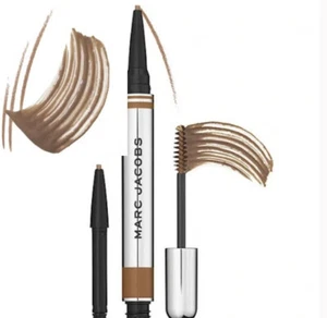NIB Marc Jacobs Brow Wow Duo Powder Pencil & Tinted Gel & Refill Light Brown $39 - Picture 1 of 1