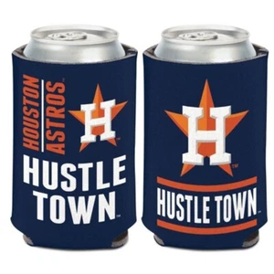 Houston Astros MLB Slogan Can Cooler - HUSTLE TOWN - Picture 1 of 1