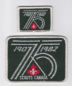 Parche y parche trasero Scouts of Canadian - Canada Scoutings 75 aniversario Scouts - Imagen 1 de 1